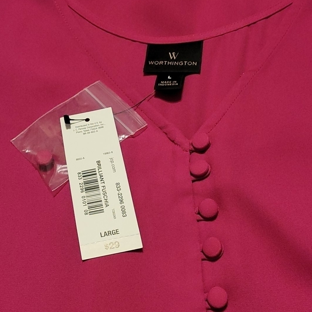 WORTHINGTON Sleeveless Chiffon Blouse - Picture 4 of 6
